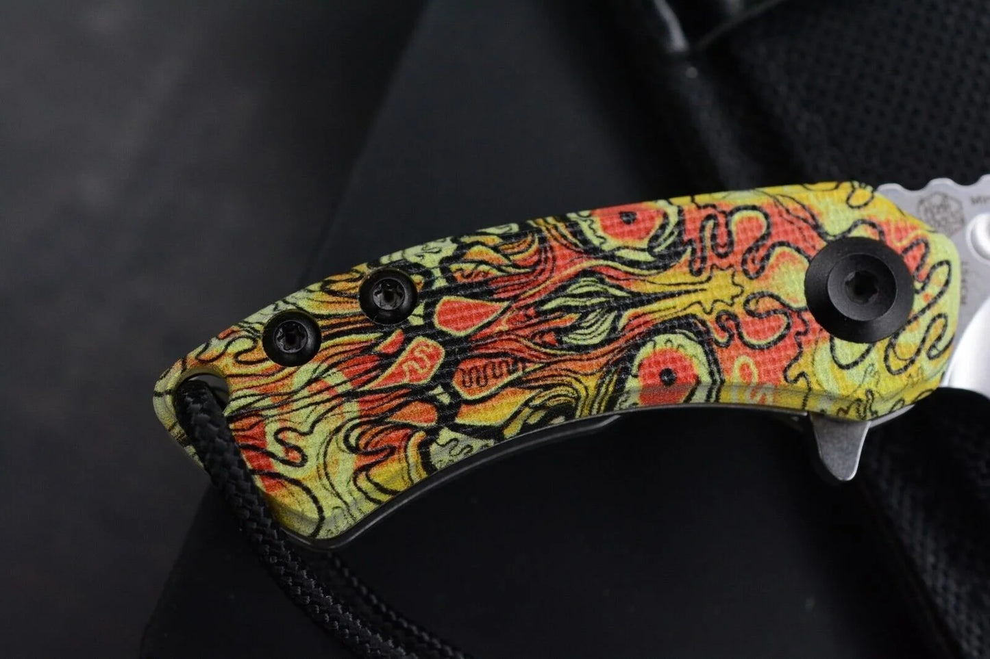 Koch x Kansept Knives Undead SW Mini Korvid w/ Green Beret Skull Bead