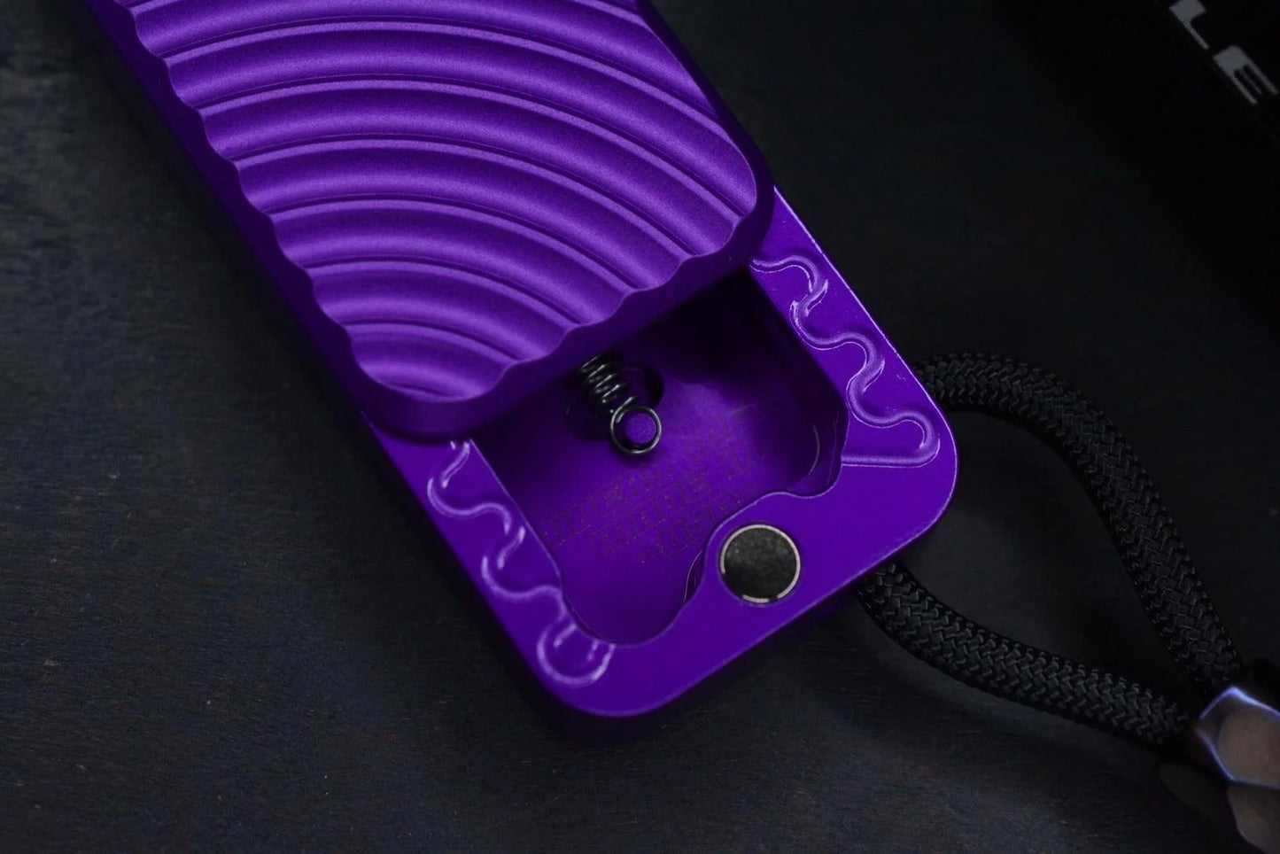 NEW RIVERY MFG x Cad Lab Zero Knife Purple Finish OG w/ Custom Bead