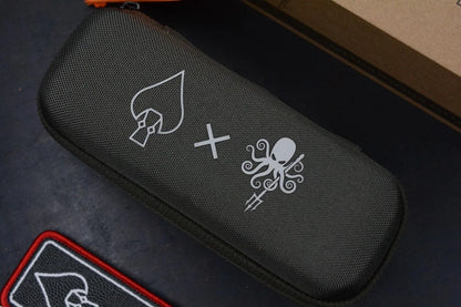 RARE NEW Prometheus x WOE Birdwatcher Topo Ti SPD ED - Black Micarta/ Magnacut