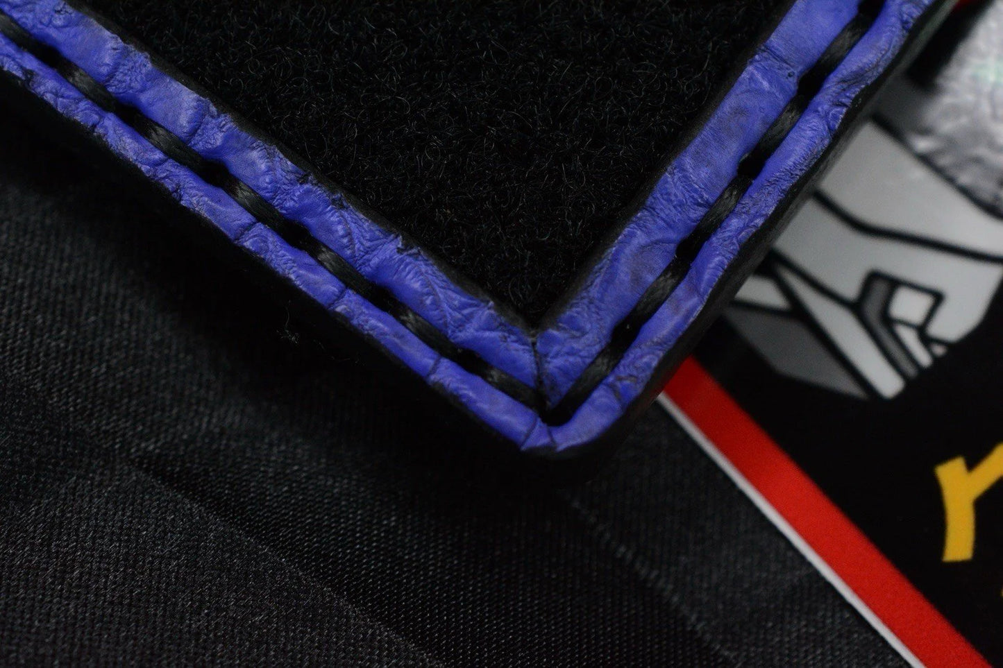 RARE INKY EDC Cruzer 5.0 Croc Skin Wallet Blue w/ 3x Inky EDC Patch Set