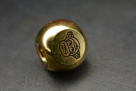 NEW Audacious Concepts “Three Wise Monkeys” Satin Brass Bead