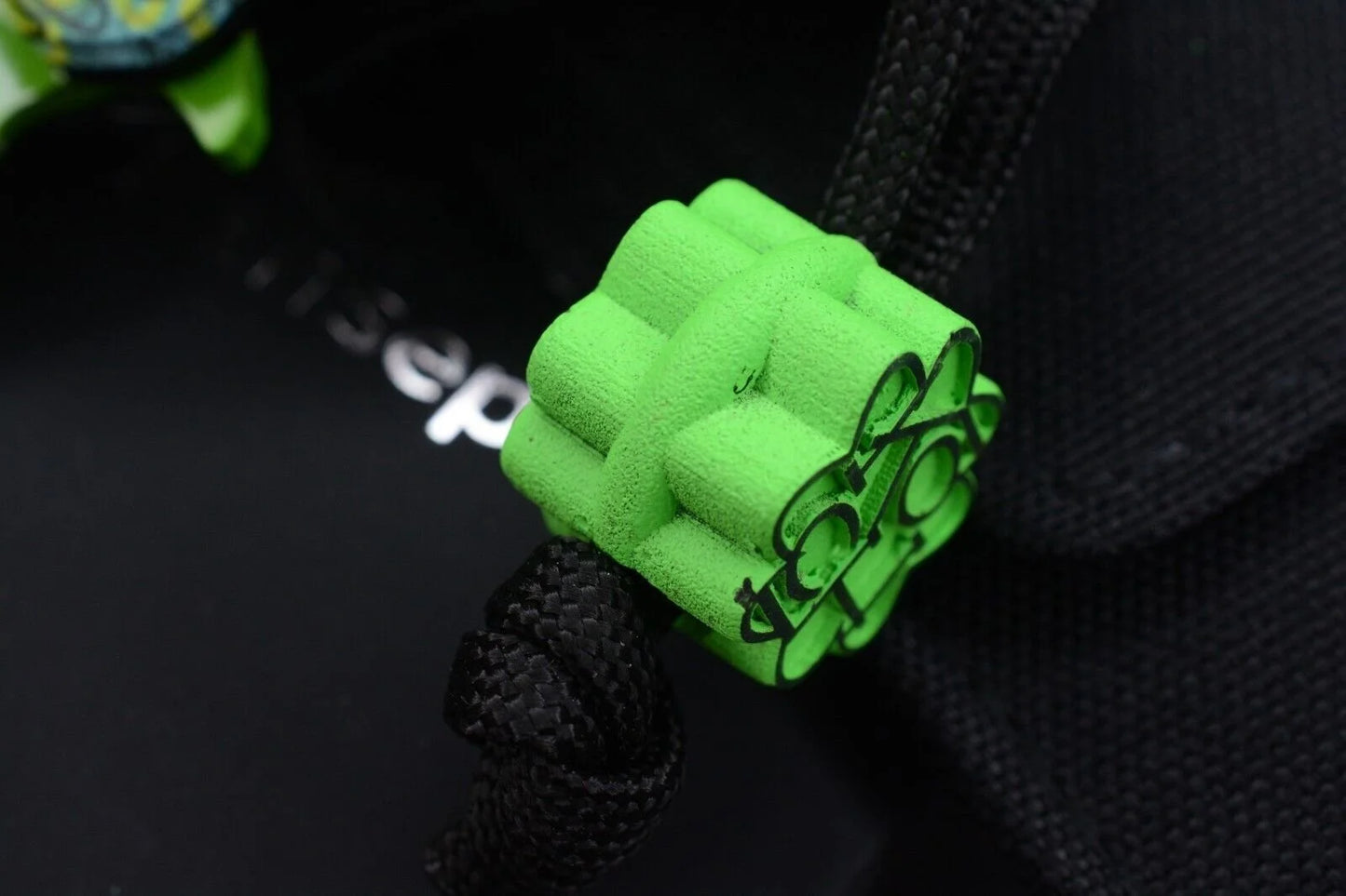Koch x Kanscept Mini Korvid G10 Undead Green Blade w/Koch St. Paddy Patch & Bead