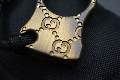 RARE Gucci Accomplice Brass Engraved w/ Copperhead Metal Works Bead Re JRW