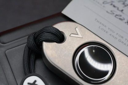 NEW Viking X Urban EDC Seax Ti W/ Zirconium Button Bottle Opener w/ Wkrmn Bead