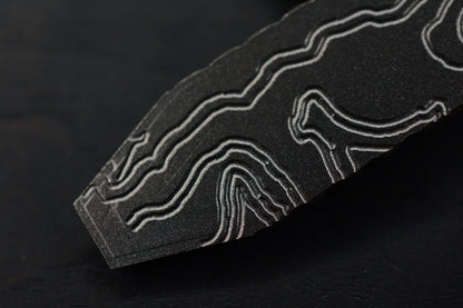 NEW Triple Aught x Efros Engraved Topo Pry Bar w/ CKF Bead & Leather Sheath