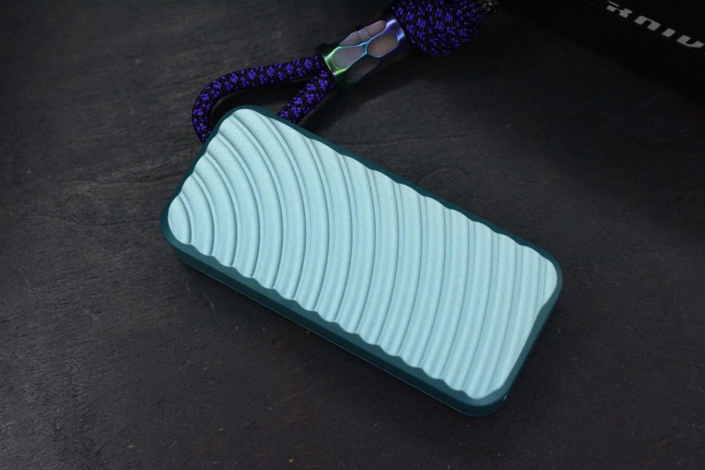 NEW RIVERY MFG x Cad Lab Zero Knife Teal Finish OG w/ Custom Bead