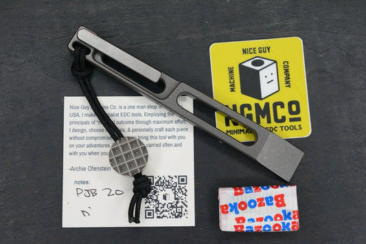 NEW Nice Guy Machine Co Plain Jane Pry 2.0 NGMCo Skelly Ti w/ Homage Curator