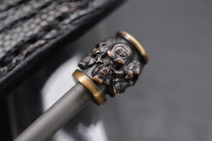 Custom Bastanelli Spike Ti/2 Saints Brze Skull Hdle w/Robertson Sheath SOLD OUT