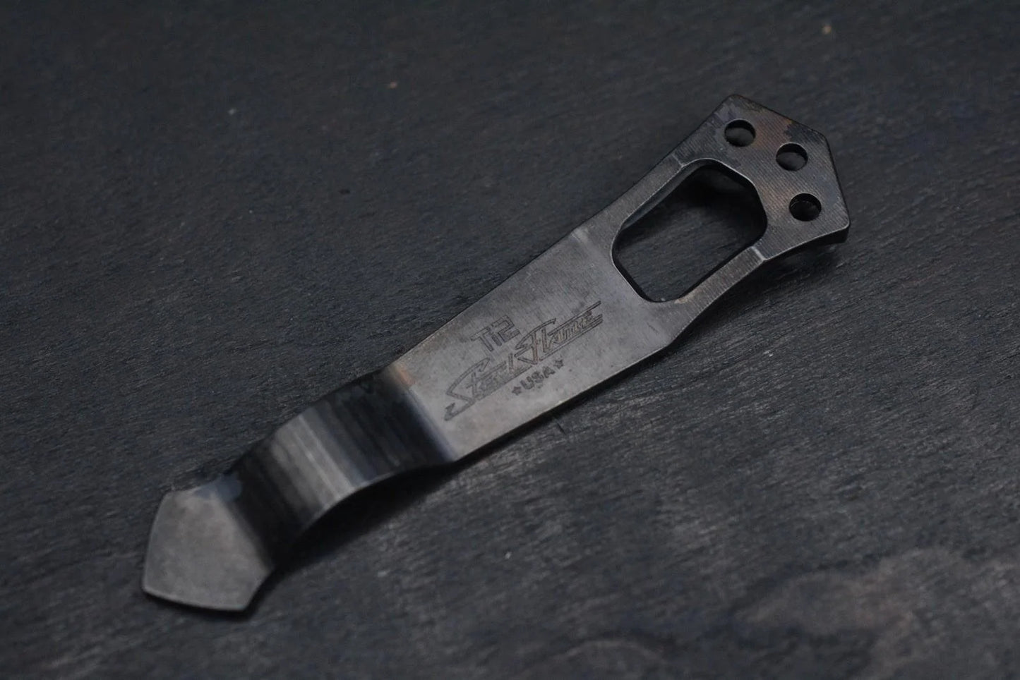 RARE Steel Flame x Ti2 Design 3-Hole Smile Mother F’er Clip Fallout TRD Bronze