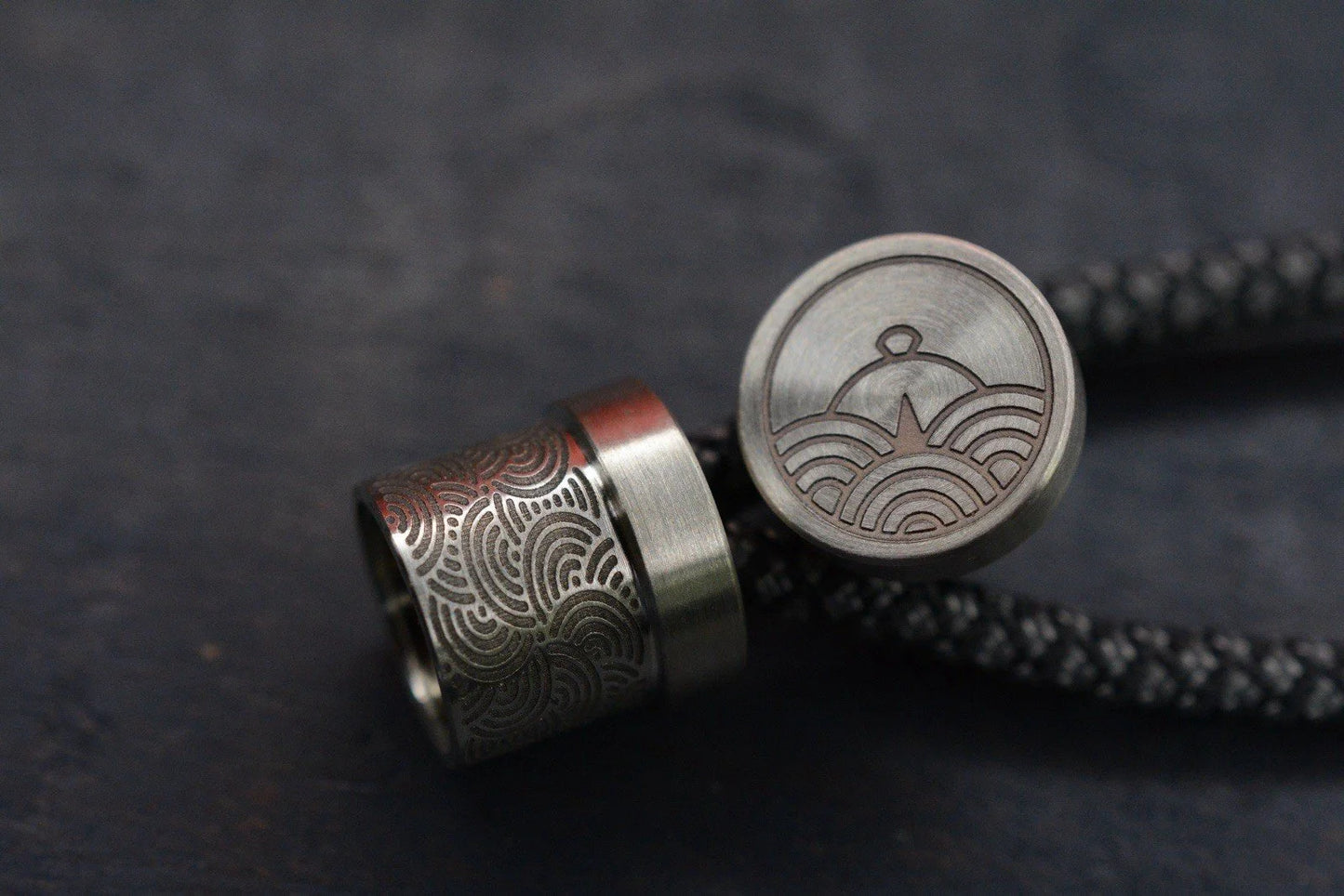 RARE Colins Trace x Urban EDC Seigahai Chaos Nickel Silver 2 Piece Bead Sold Out