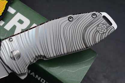 BRNLY "Beskar" Special Edition CRKT Squid Assist Deep Laser Engrave w/ PDW Patch
