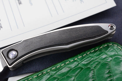 NEW Chris Reeve Mnandi Bog Oak Inlay Magnacut Blade w/ Robertson Gator Pouch