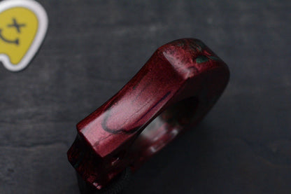NEW Wkrmn Bonehead Resin Cast Red/ Black Bottle Opener w/ Wkrmn Skull Bead