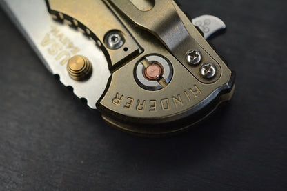 Rare/ New Hinderer Koa Wood Copper Hdwe Green / Gold Tow/ Copper JRW Curator