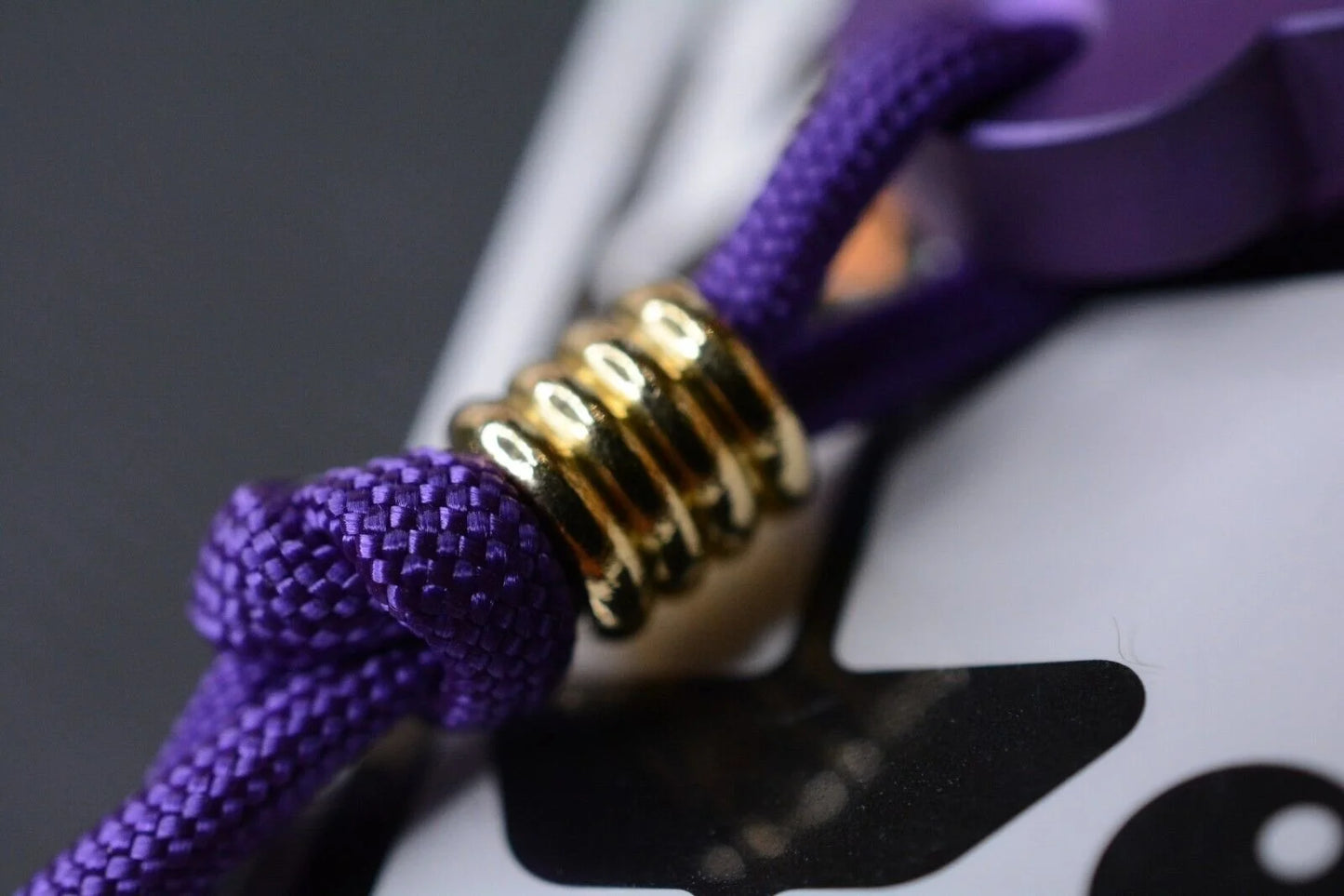NEW Urban EDC Chaves Knives Ti Skeleton Pry Bar Ano-Purple w/Custom Bead Set