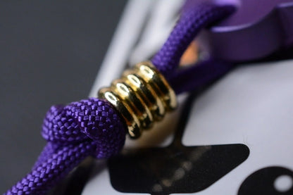 NEW Urban EDC Chaves Knives Ti Skeleton Pry Bar Ano-Purple w/Custom Bead Set