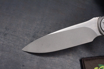 BNIB Curtiss Custom Retro Cruze Ti Handle Flipper M390 Blade w/ Timascus Bead