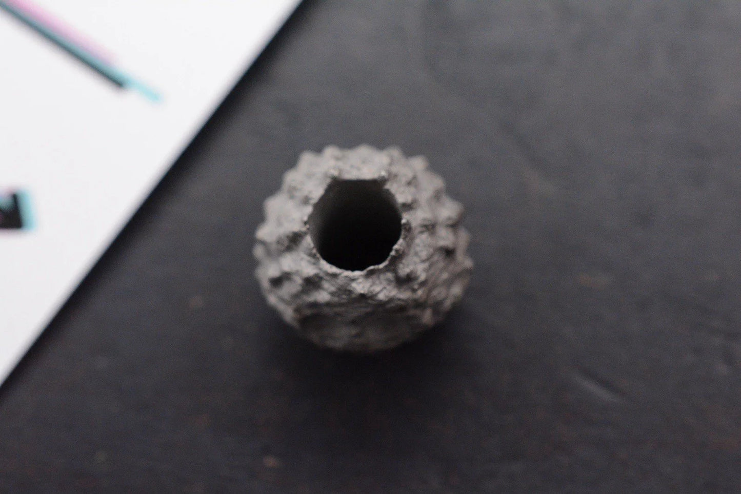 RARE Salt & Peppa Soot Sprite Raw Stainless Bead Re Scoopy Loops