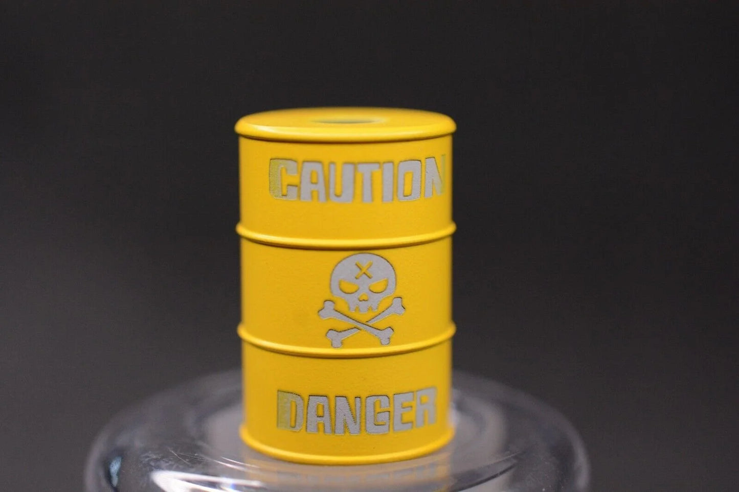 Rare D&D USA Fallout Video Game Toxic Yellow Danger Waste Barrel” Bead Koch/JRW