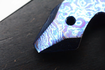 RARE JW Knife & Tool Timascus Pry Opener w/ B/W Wkrmn Ghost