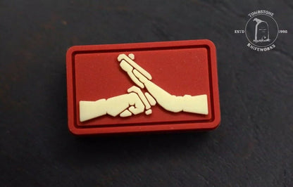 NEW Prometheus Design Werx “Kung Fu Salute” Red Cat Eye Patch PDW