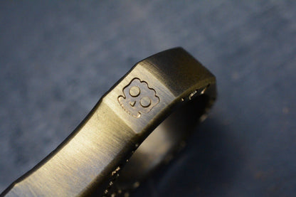 RARE Gucci Accomplice Brass Engraved w/ Copperhead Metal Works Bead Re JRW