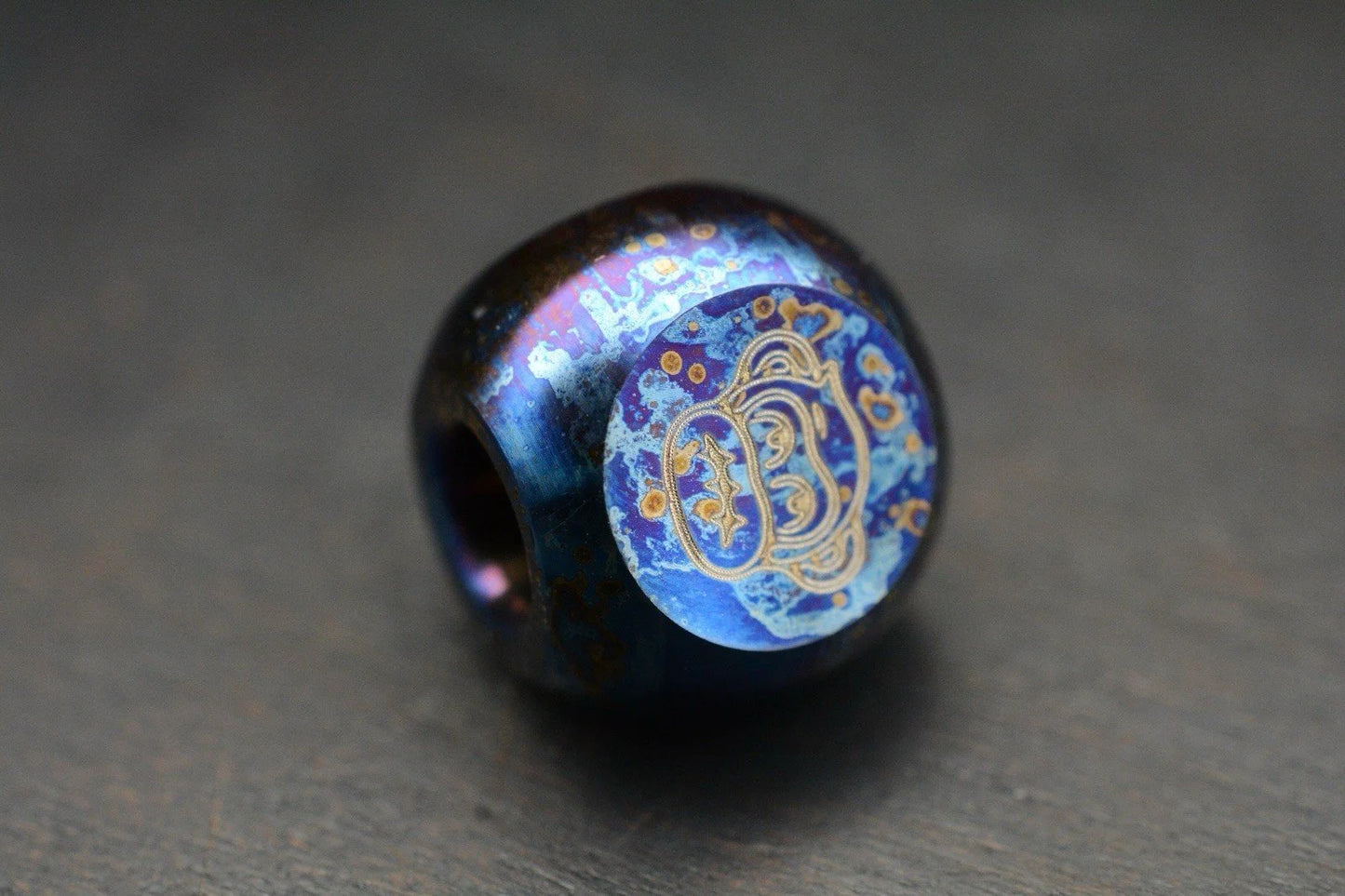 NEW Audacious Concepts “Three Wise Monkeys” Ti Thunder Sky Bead