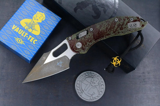 RARE Microtech Stitch-Ram-Lok Outbreak Sig Series w/ Fallout Poker Set & Bead