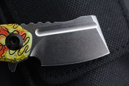 Koch x Kansept Knives Undead SW Mini Korvid w/ Green Beret Skull Bead