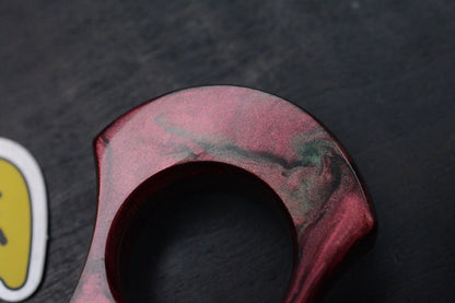NEW Wkrmn Bonehead Resin Cast Red/ Black Bottle Opener w/ Wkrmn Skull Bead