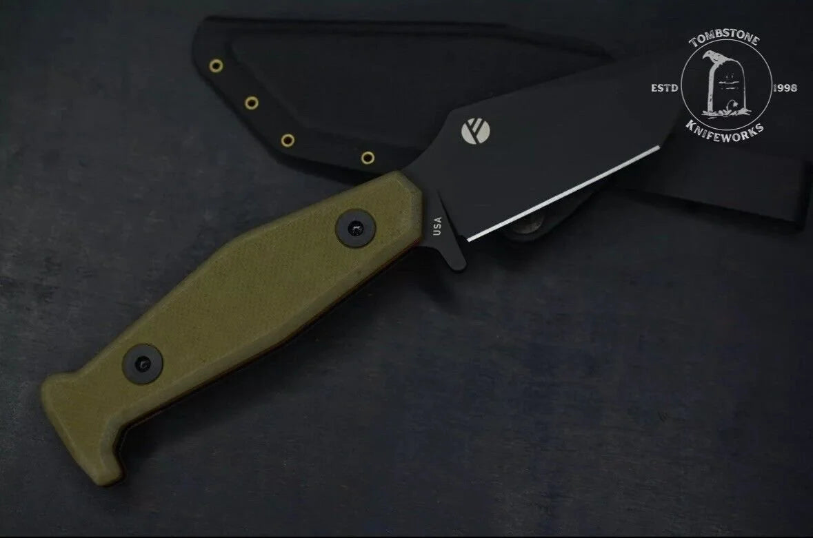 New FISHER EXC BECKWITH COVERT 1/100 OD/ Orange G-10 w/Kydex Sheath Sold Out