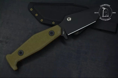 New FISHER EXC BECKWITH COVERT 1/100 OD/ Orange G-10 w/Kydex Sheath Sold Out